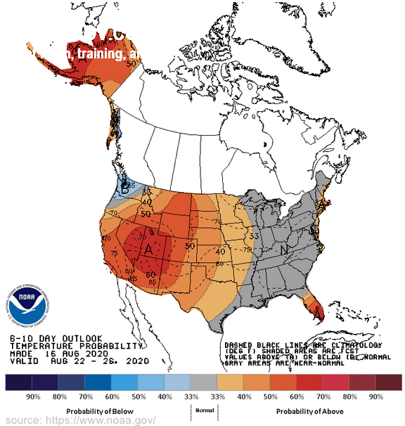 Natural Gas market Weekly Weather Forecast